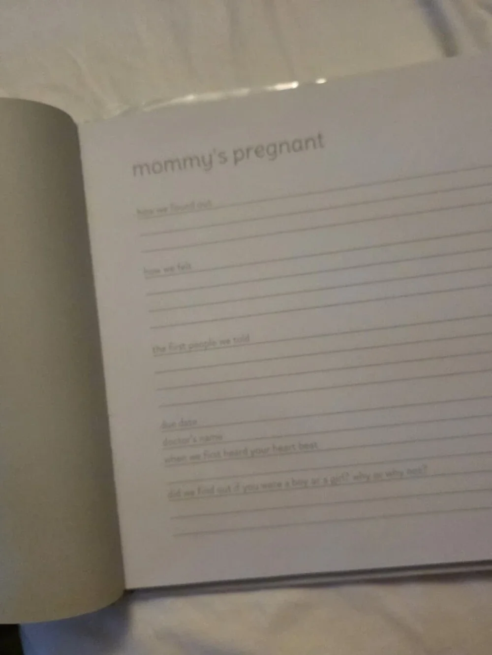 My Baby Book - Neutral Gray Animals Memory Album. Brand new